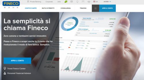 home page sito fineco