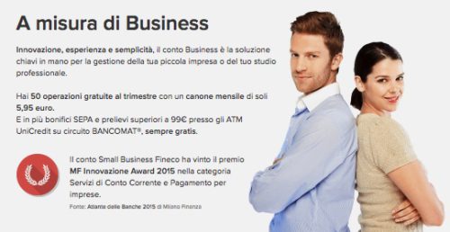 esempio conto business fineco