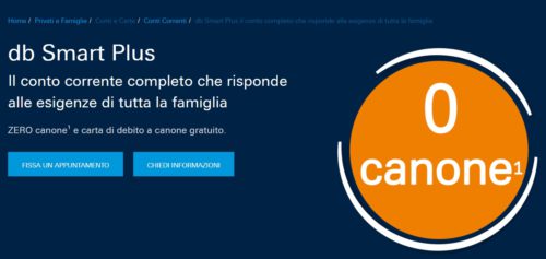 db conto smart plus sito ufficiale deutschebank