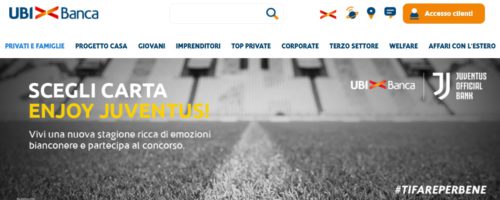 home page sito ufficiale ubi banca carta enjoy