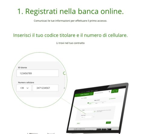 esempio registrazione banca online intesa sanpaolo