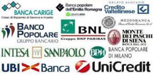 loghi di varie banche italiane