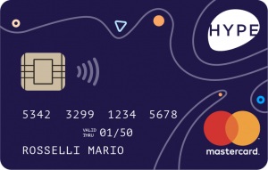 esempio grafica carta hype mastercard