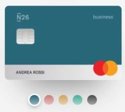 scelta colore carta mastercard n26 business you