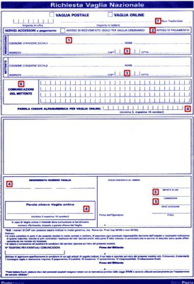 Modulo Vaglia Postale Ordinario Pdf Download