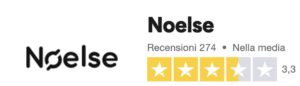 logo con stelle di trustpilot