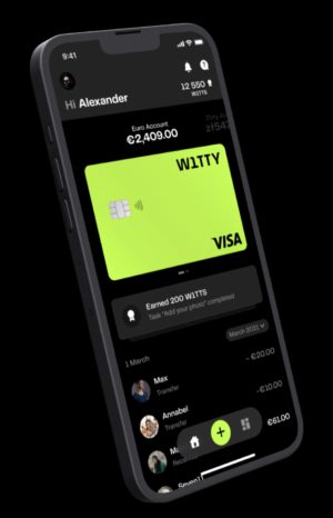 esempio di schermata della carrta virtuale w1tty