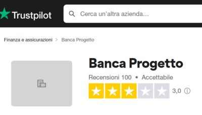 valutazione di banca progetto su trustpilot