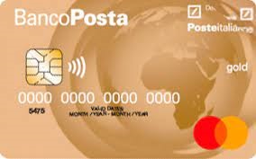 immagine carta di credito bancoposta oro