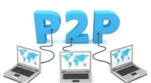 scritta p2p collegata a pc